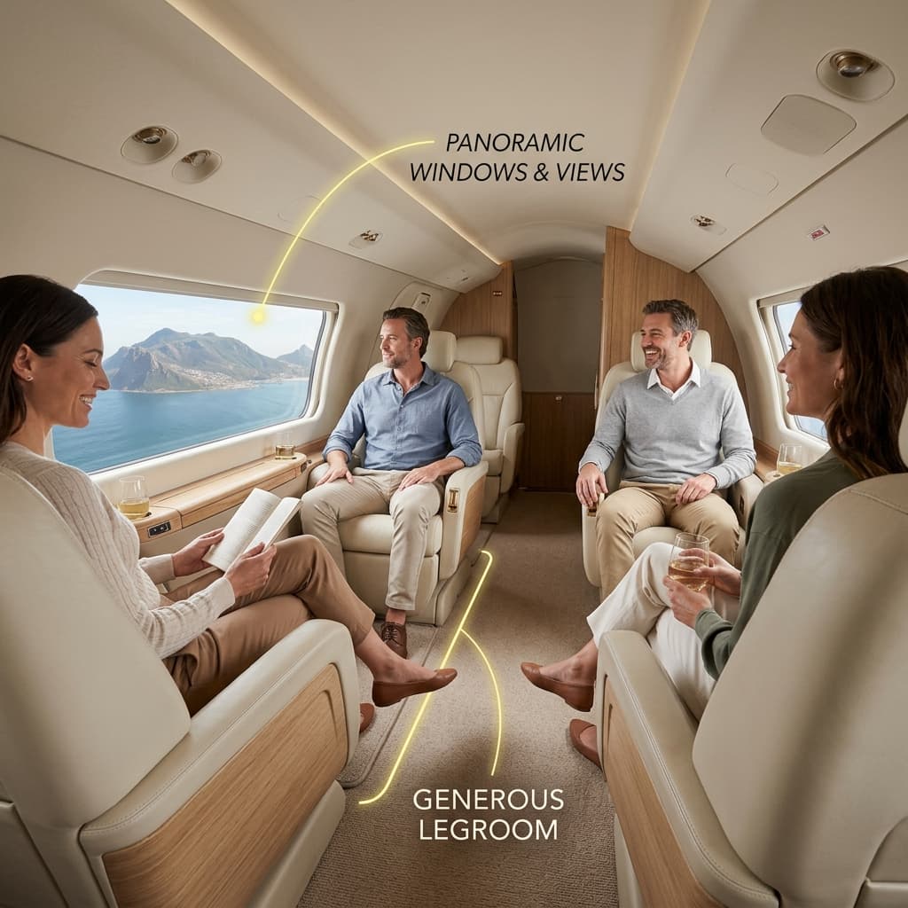 Elevate Group Travel: Exploring the Spacious Cabin of the Boon